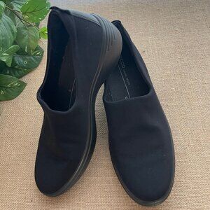 ECCO Felicia Black Wedge Sandals Women’s Size 9/9.5, EU40 Slip-on Shoes